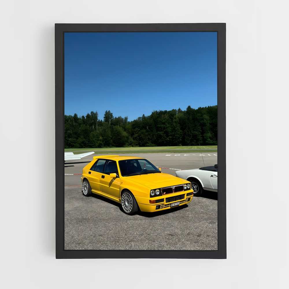 Poster Duo Jaune – affiche Lancia (vue 2)